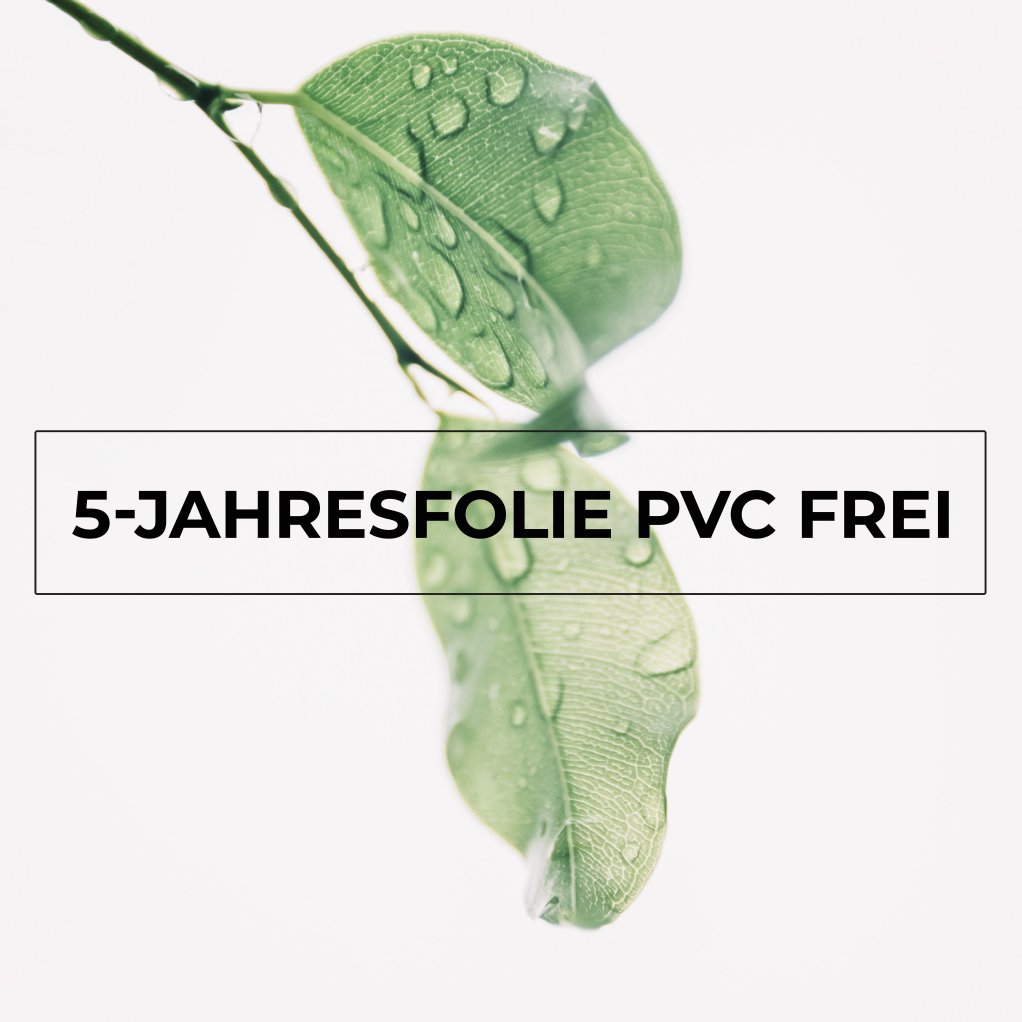 PVC-freie Folie Grafik mit Blatt