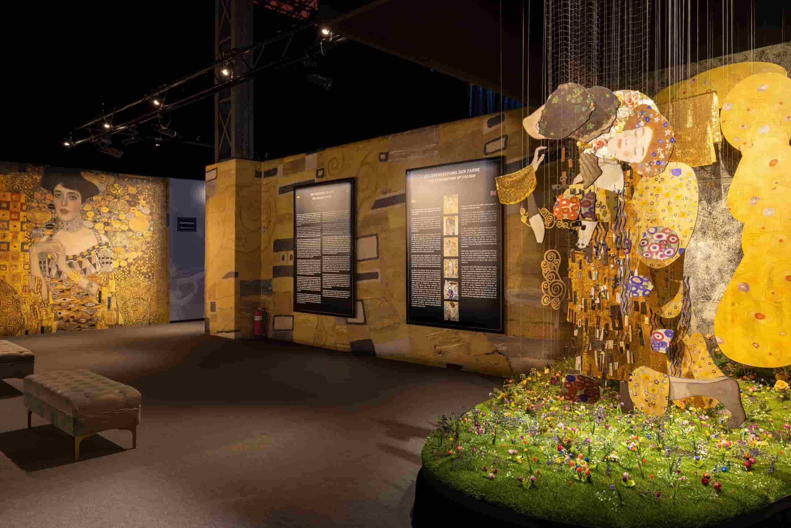 Großformatige Digitaldrucke für die Klimt Ausstellung Wien