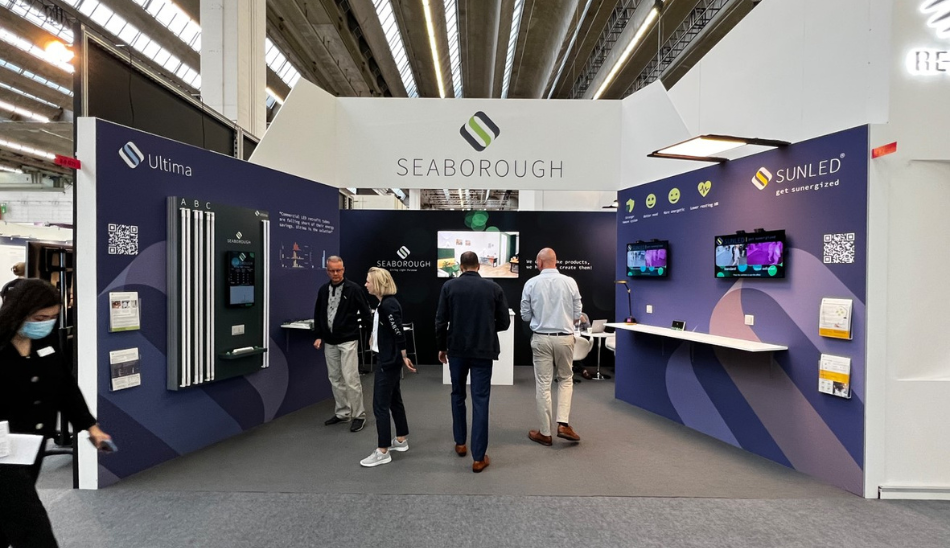 Drucke für Messebau – Messestand Seaborough